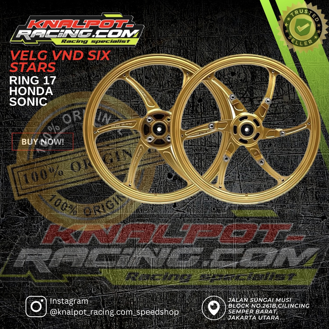VELG VND SIX STARS RING 17 HONDA SONIC